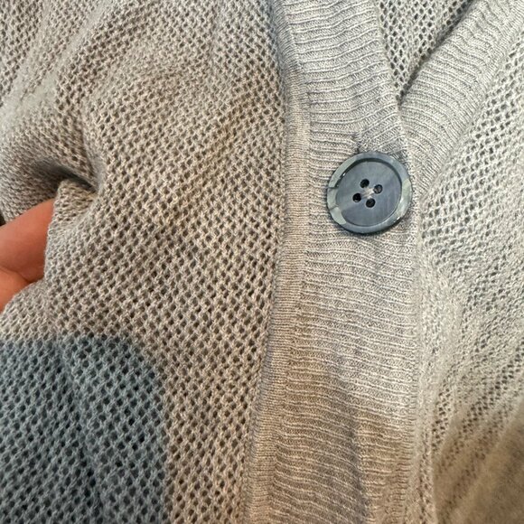 AG ADRIANO GOLDSCHMIED cotton/cashmere lightweight cardigan in gray size M - Picture 3 of 7